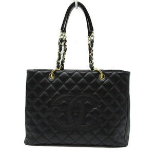 Chanel GST Tote Bag Caviar Skin Black